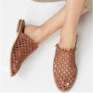 Free People Mirage Woven Flat Sz 38